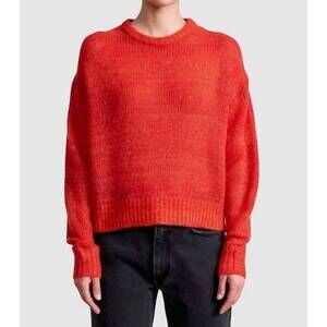 NEW APIECE APART softest tissue weight sweater in tigerlily